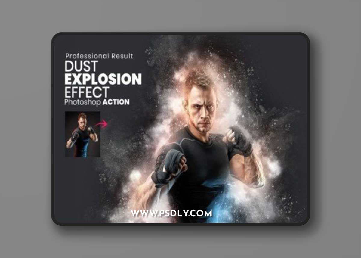 Easy Dust Explosion Photo Effect
