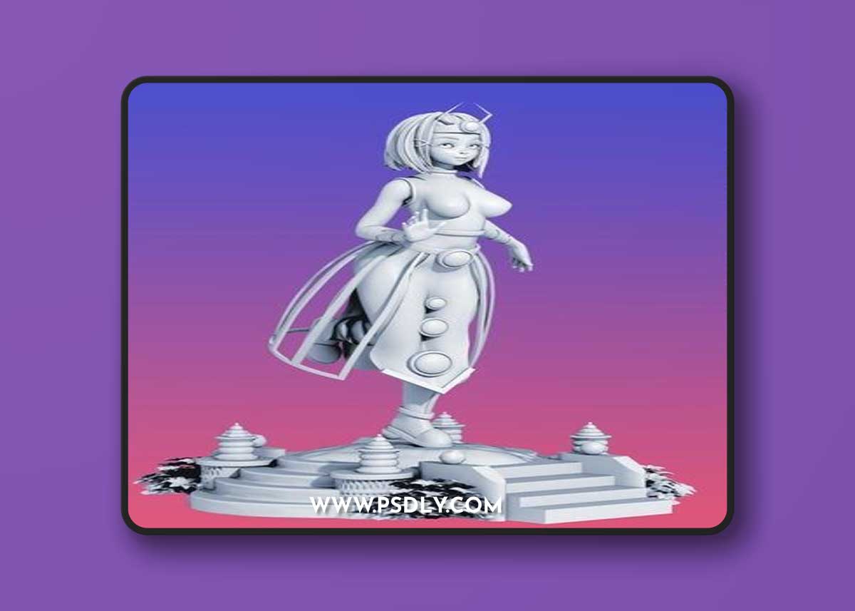 Egyptian Princess and Girl Spy Red Girl – 3D Print Model