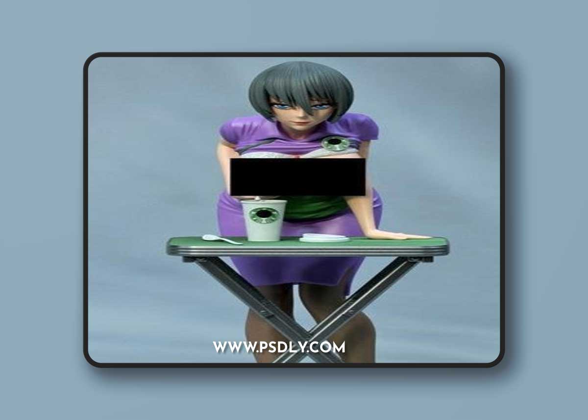 Exclusive - Anime Barista – 3D Print Model