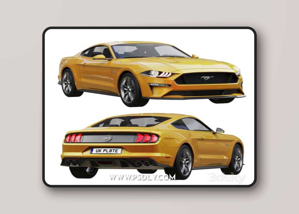 Ford Mustang Gt 2020 3D Model