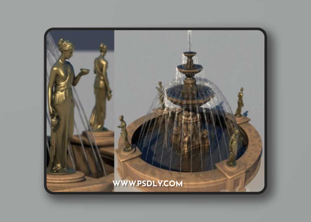 Fountain 6 m with Venuses
