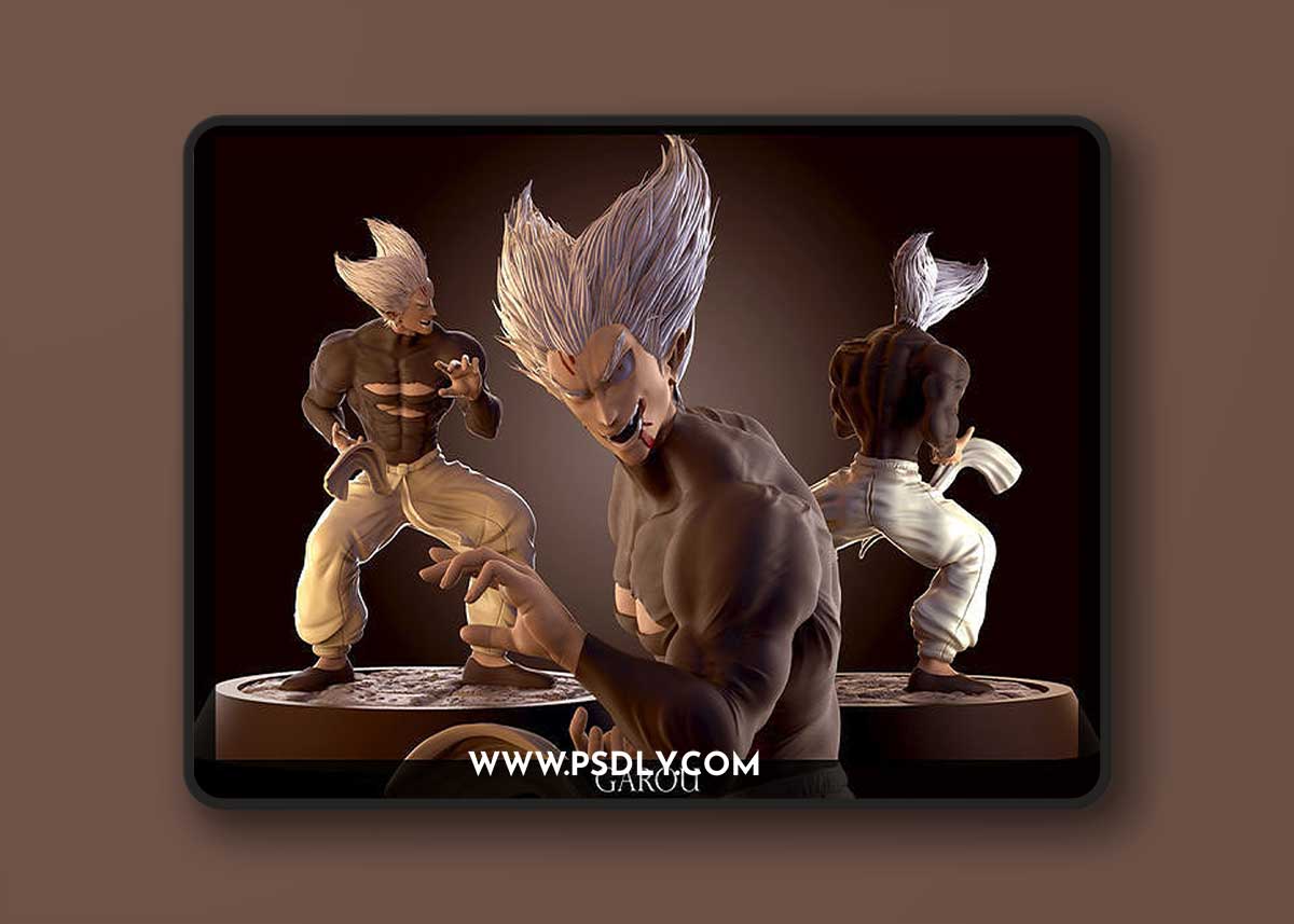 Garou statue of character garbo – 3D Print Model