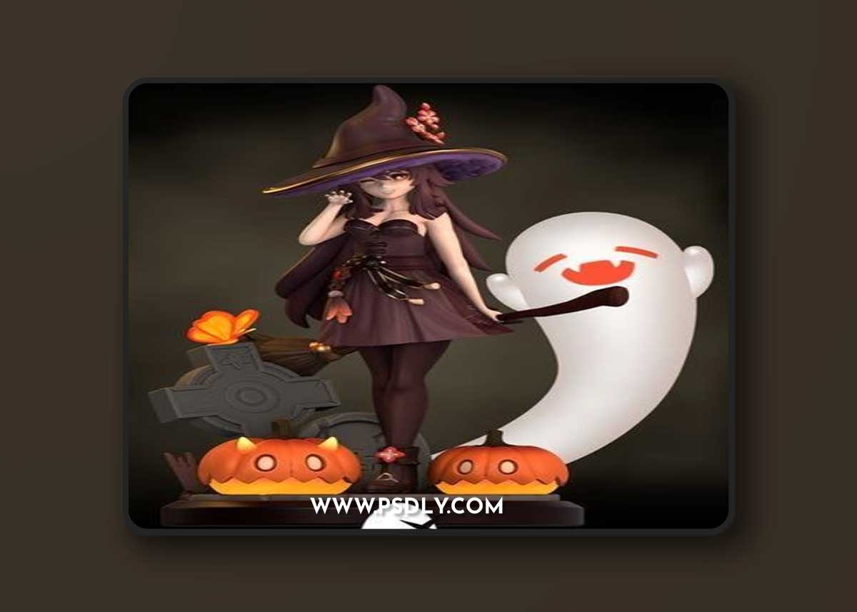 Hu Tao Halloween - Genshin Impact – 3D Print Model