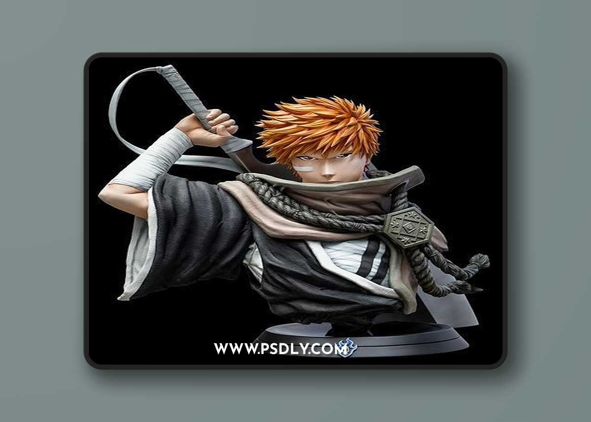Ichigo Kurosaki Bleach Bust – 3D Print Model