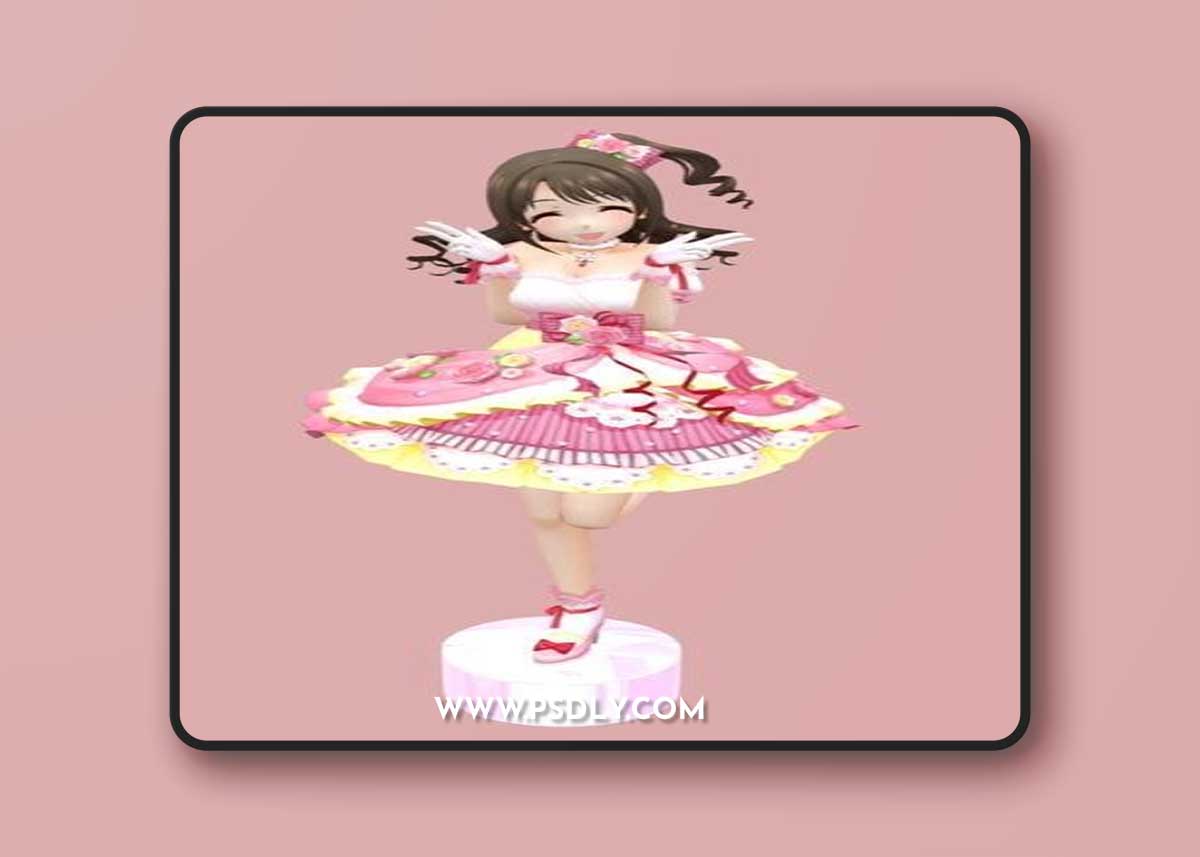 Idolmaster Character - Uzuki – 3D Print Model