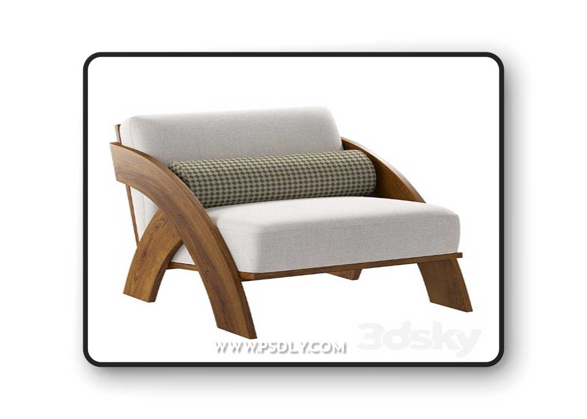 JecksonLoft upholstered wooden chair