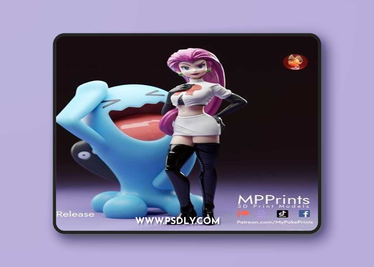 Jessie and Wobbuffet – 3D Print Model