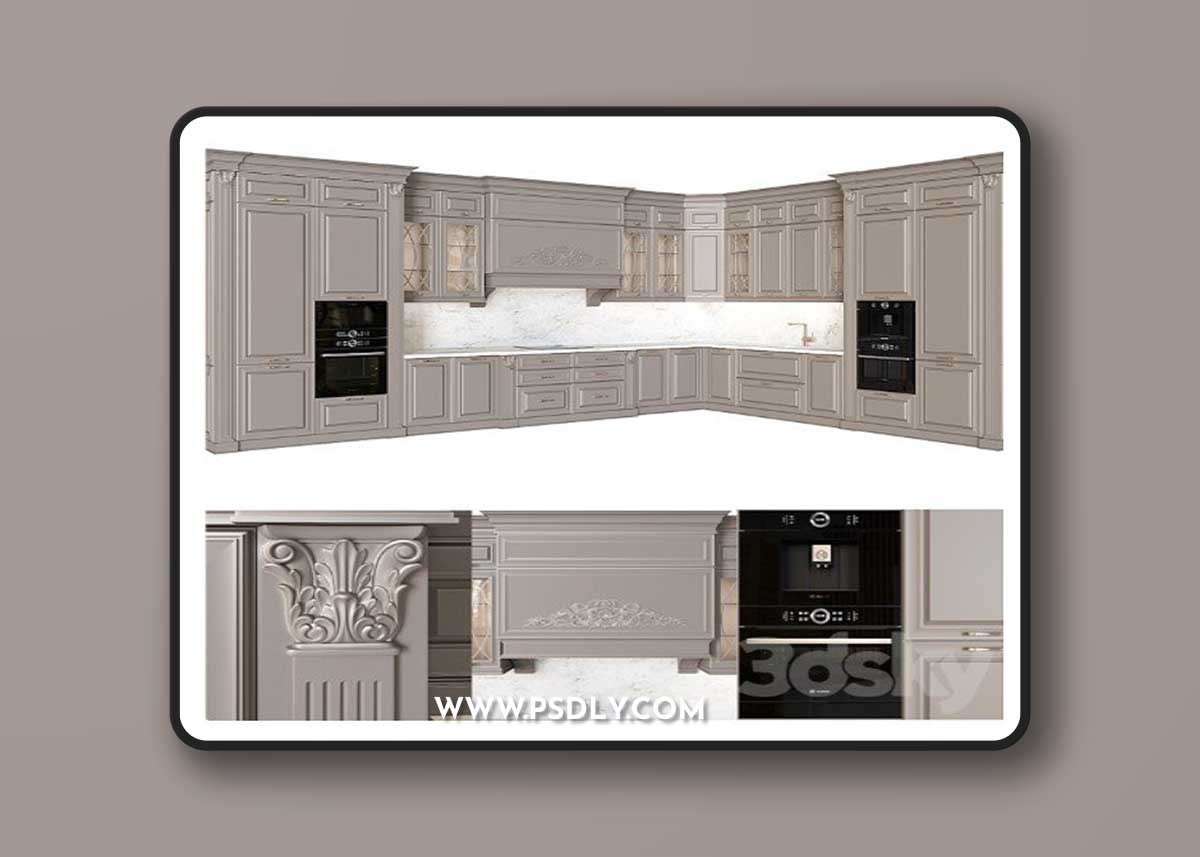 Kitchen in classic style 02