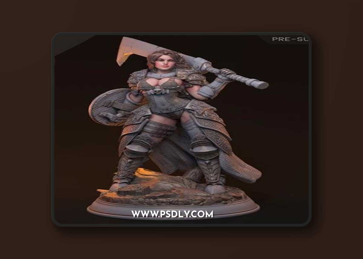 Mytheral Games - Untrin Dark Valkyrie – 3D Print Model