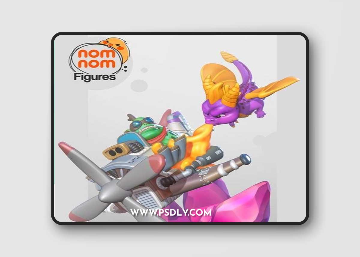 Nomnom Figures - Chibi Spyro – 3D Print Model