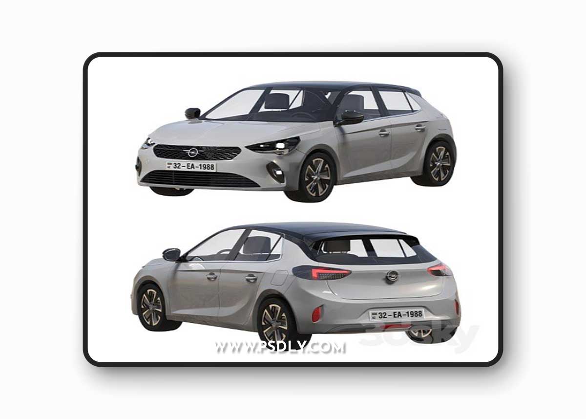 Opel E corsa 2019 3D Model