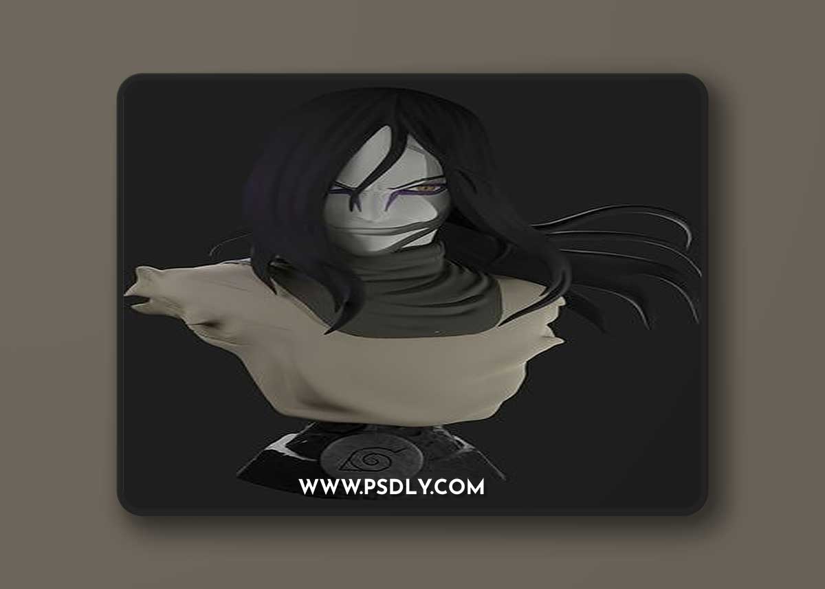 Orochimaru with alternative Head Bust – 3D Print Model