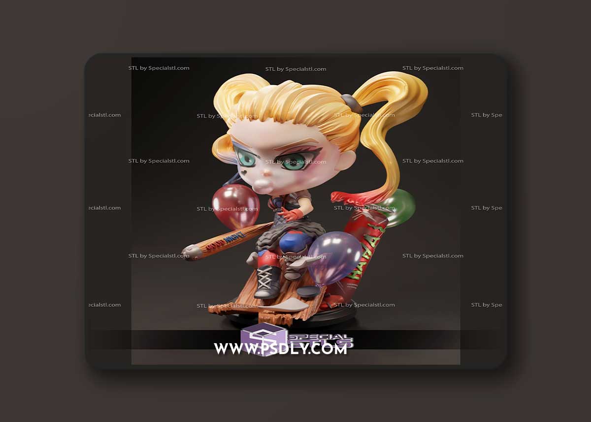 Pocket Players Collection - Harley Quinn – 3D Print Model