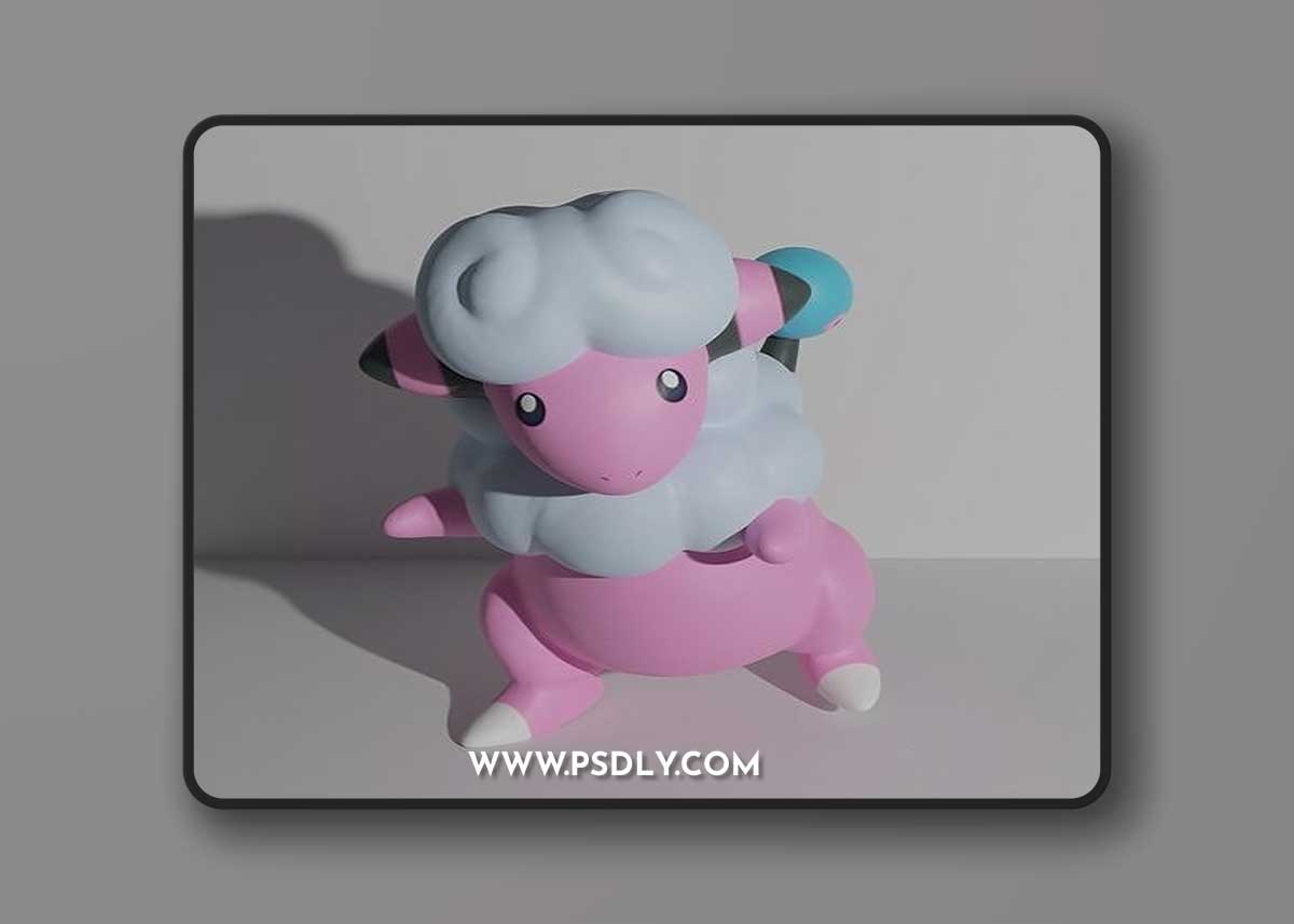 Pokemon - Flaaffy and Raticate – 3D Print Model
