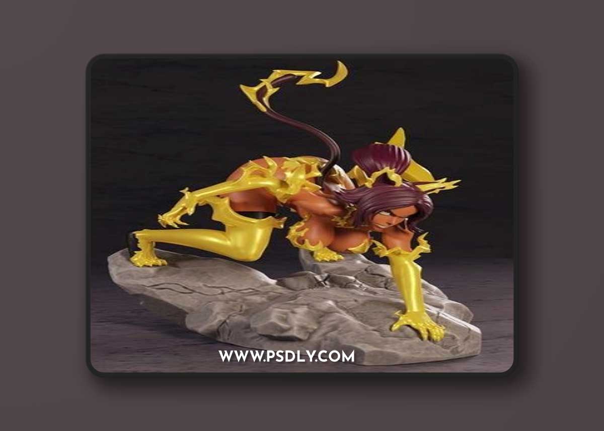 PolyBitsArt - Yoruichi – 3D Print Model