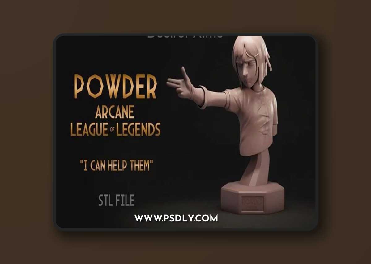 Powder Bust – 3D Print Model