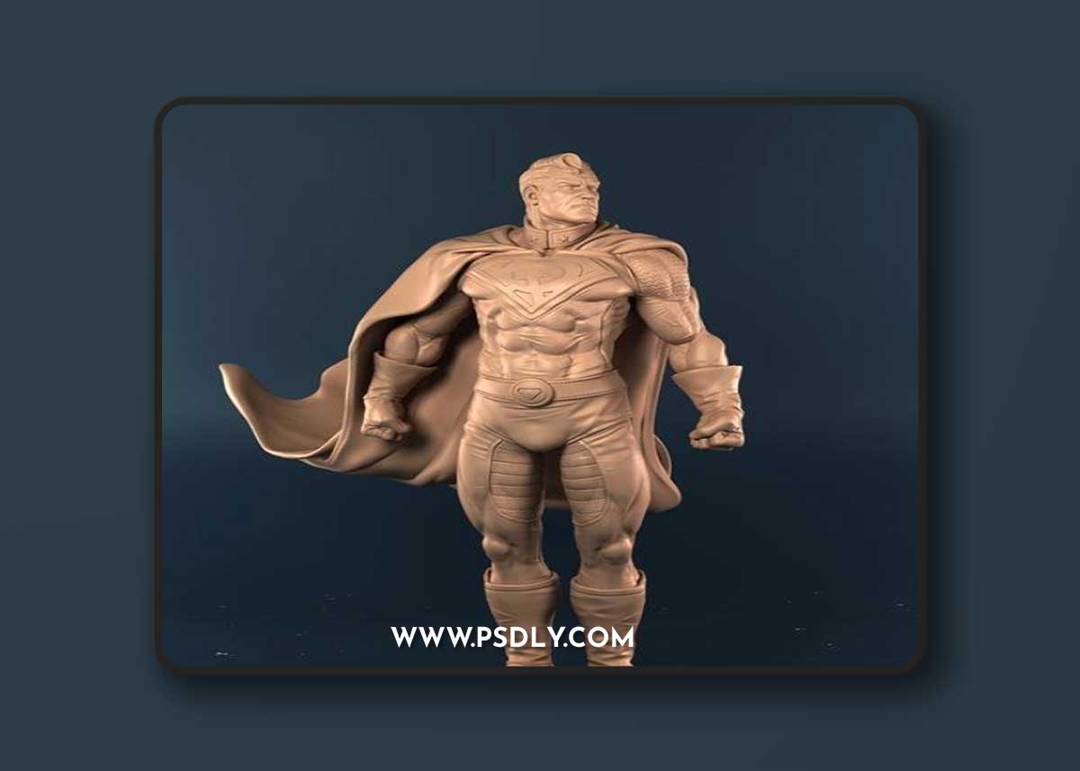 Red Superman – 3D Print Model