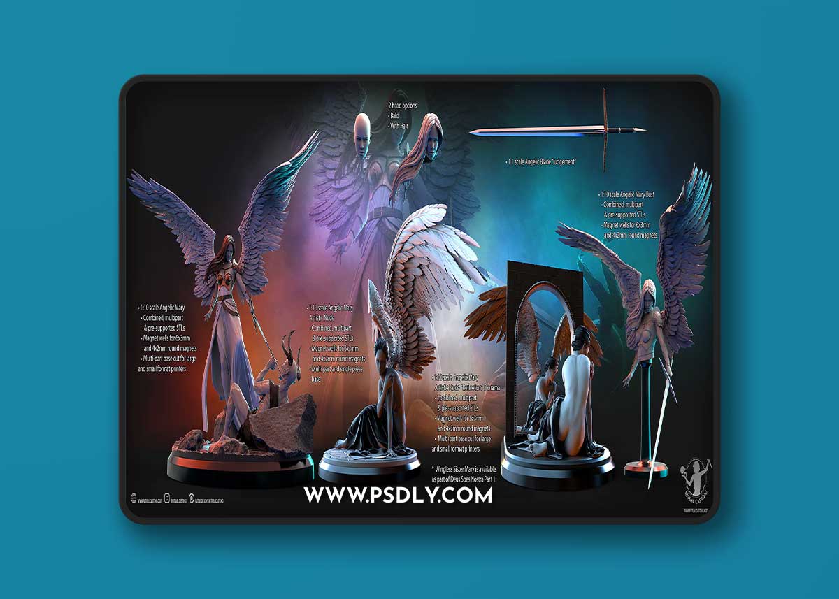 Ritual Casting - Judgement - Angelic Mary August 2023 – 3D Print Model