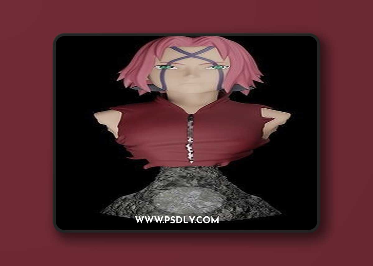 Sakura Bust – 3D Print Model