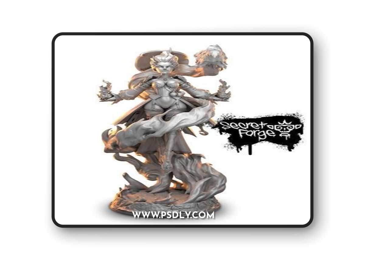 Secret Forge - Fiery Soul v2 – 3D Print Model