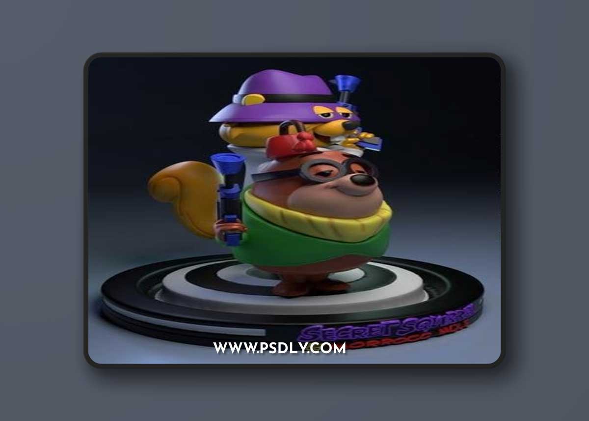 Secret Squirell and Morroco Mole – 3D Print Model