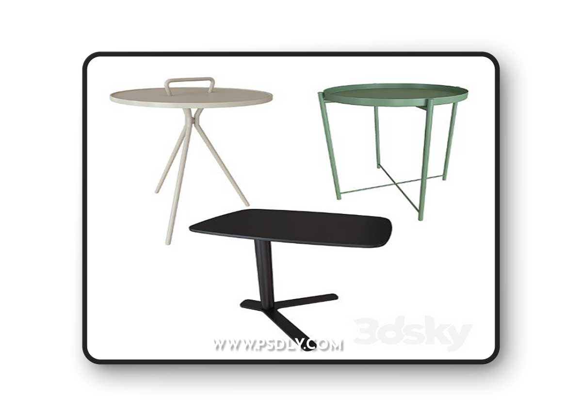 Set coffee table 002. IKEA GLADOM. YO Lapalma. Jersey