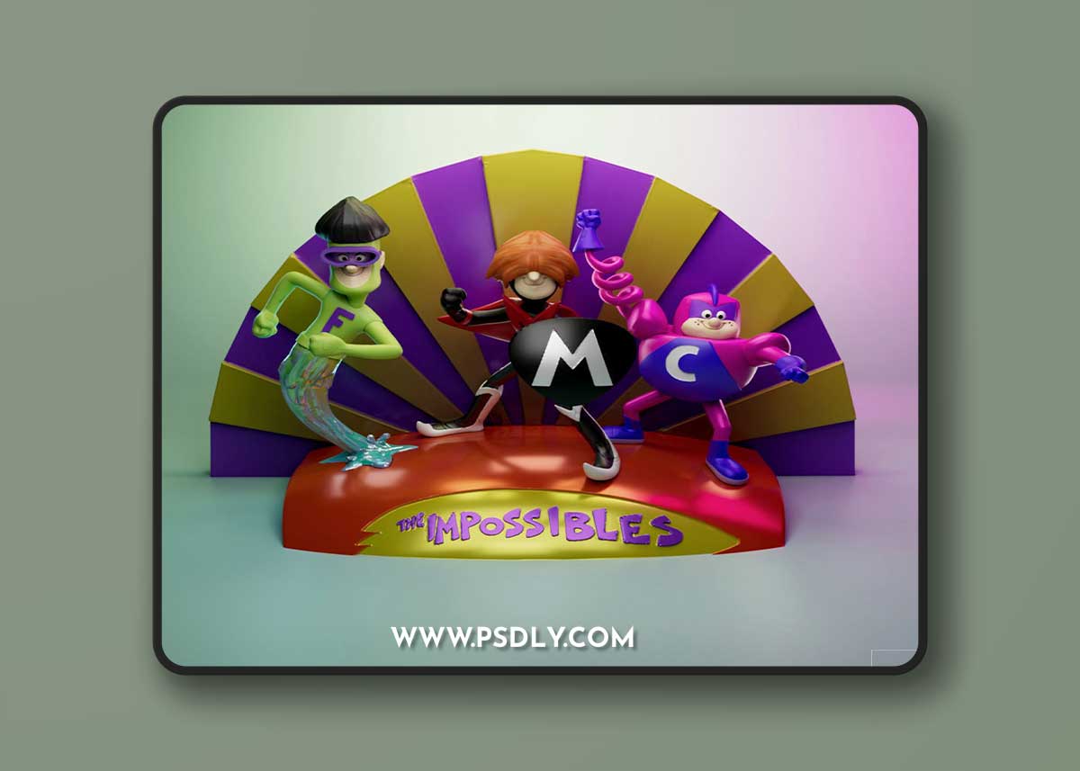 The Impossibles Heroes – 3D Print Model
