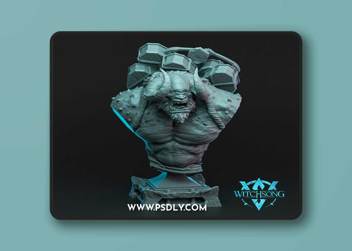 Tombsacker Cyclops Bust – 3D Print Model