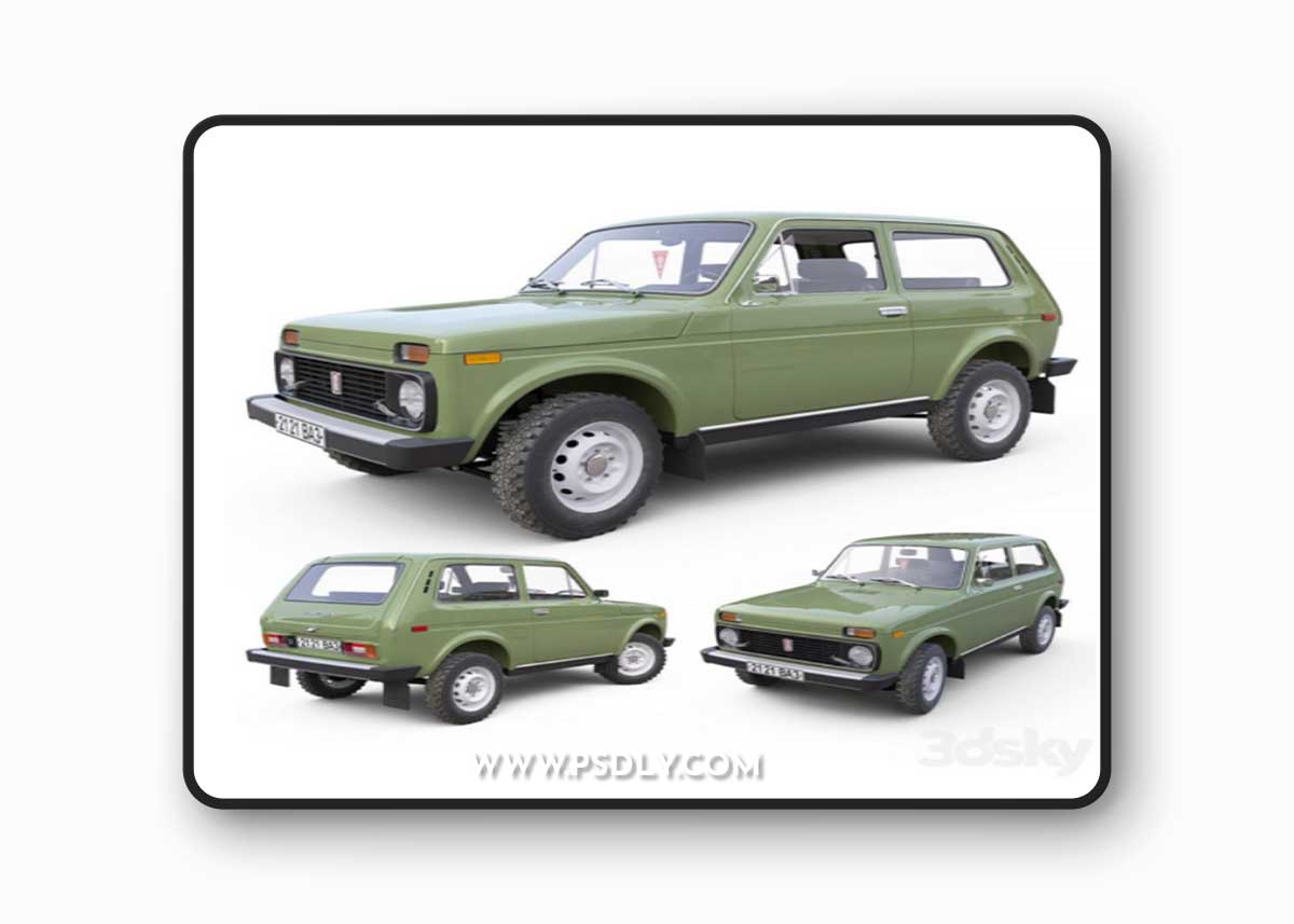 VAZ 2121 Niva 3D Model