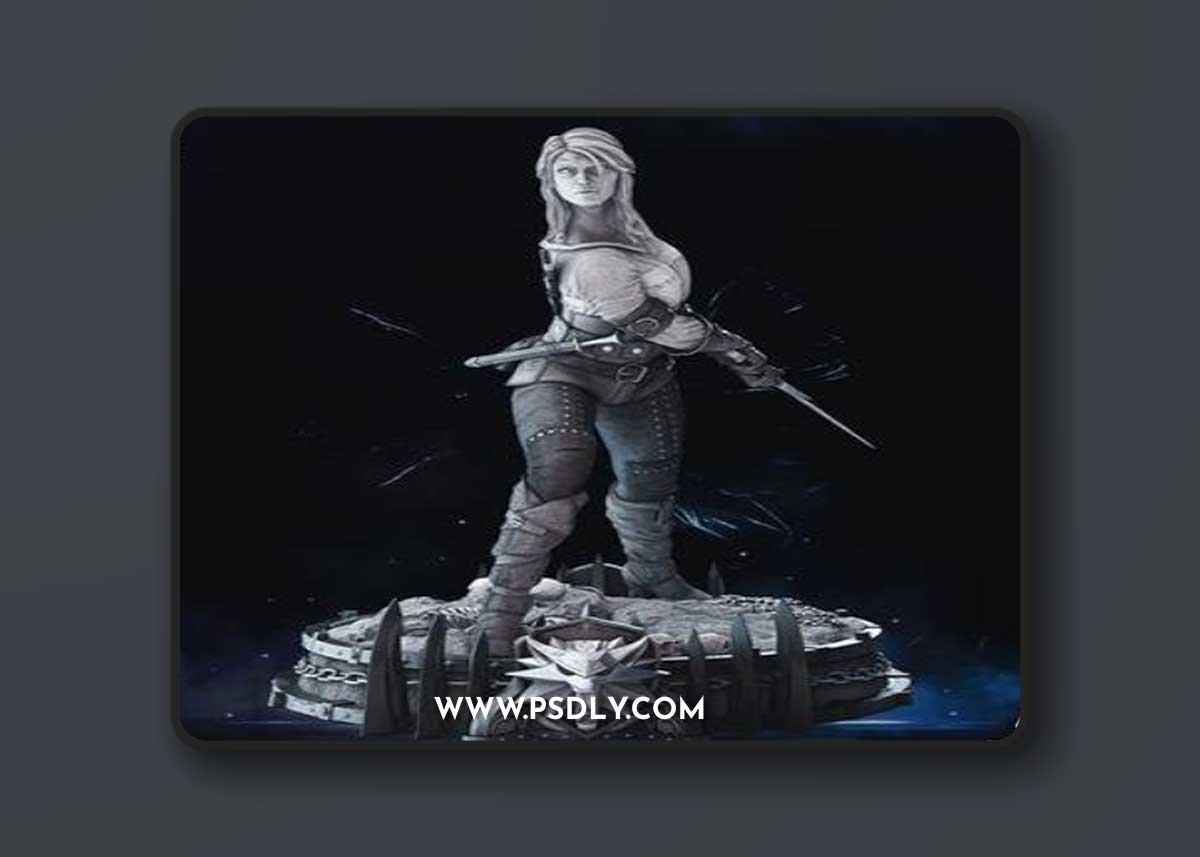 WICKED - Ciri Statue – 3D Print Model