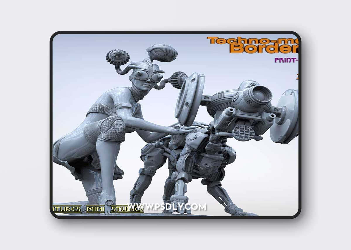 Walades Studio - Techno-medium Border patrol – 3D Print Model