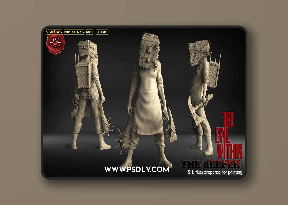 Walades Studio - The Keeper Evil within – 3D Print Model