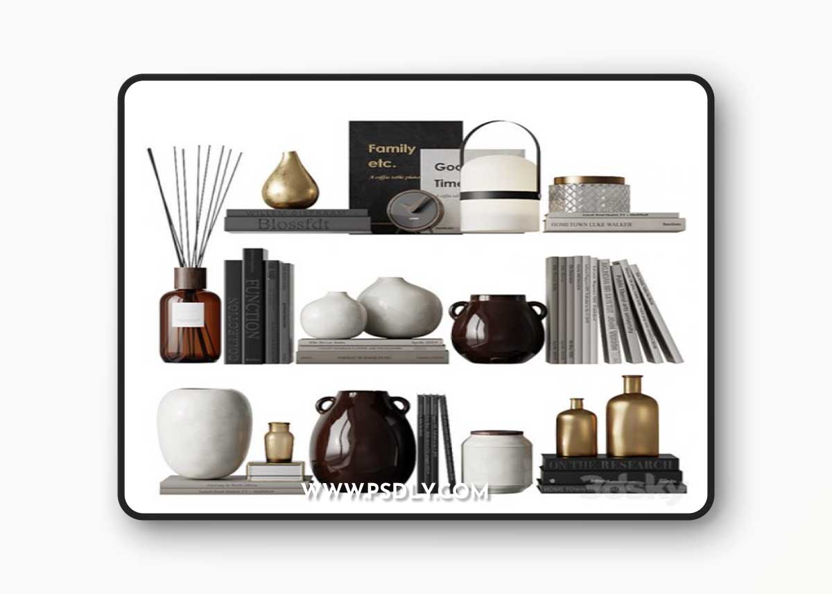 Zara Home Decor Set 3D Model