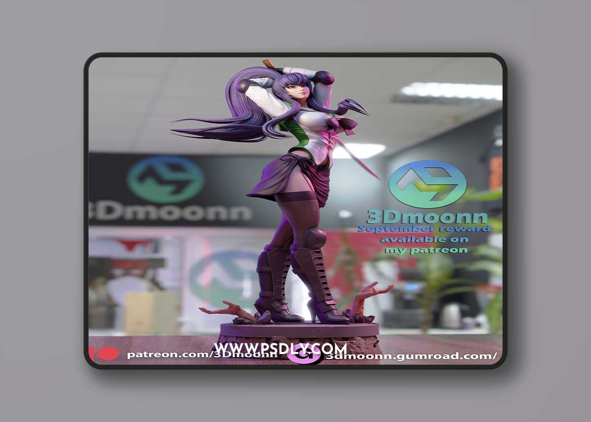 3Dmoonn - Saeko Busujima – 3D Print Model