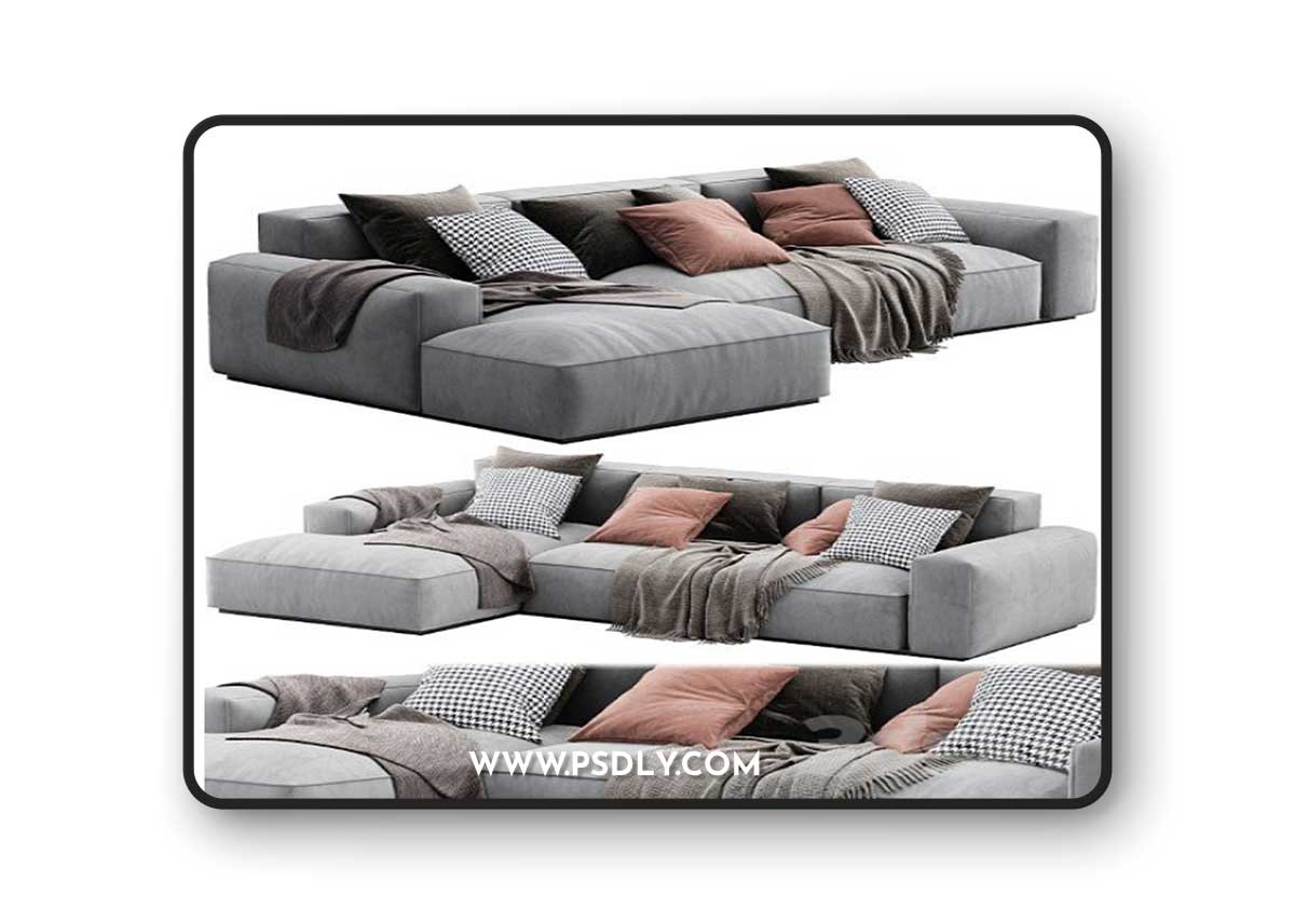 Arflex Marechiaro Sofa Chaise Longue