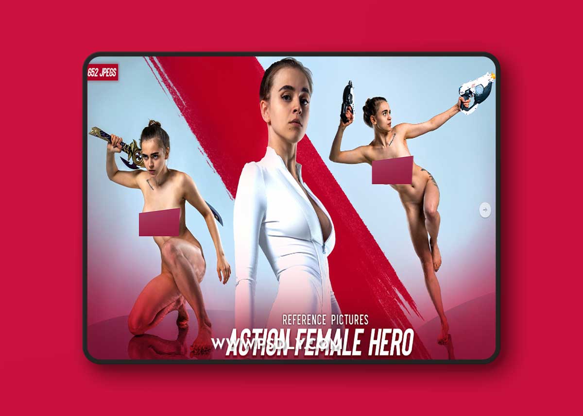 Artstation - Action female hero by Obscura 29