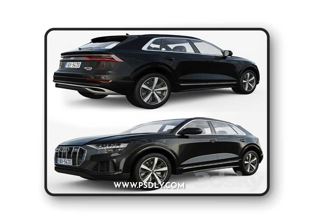 Audi Q8 2018 3D Model