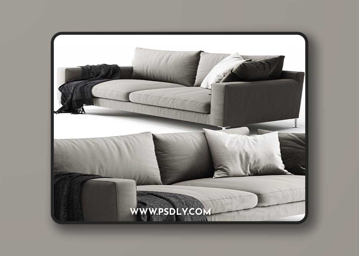 B & B Italia Harry Sofa 3D Model