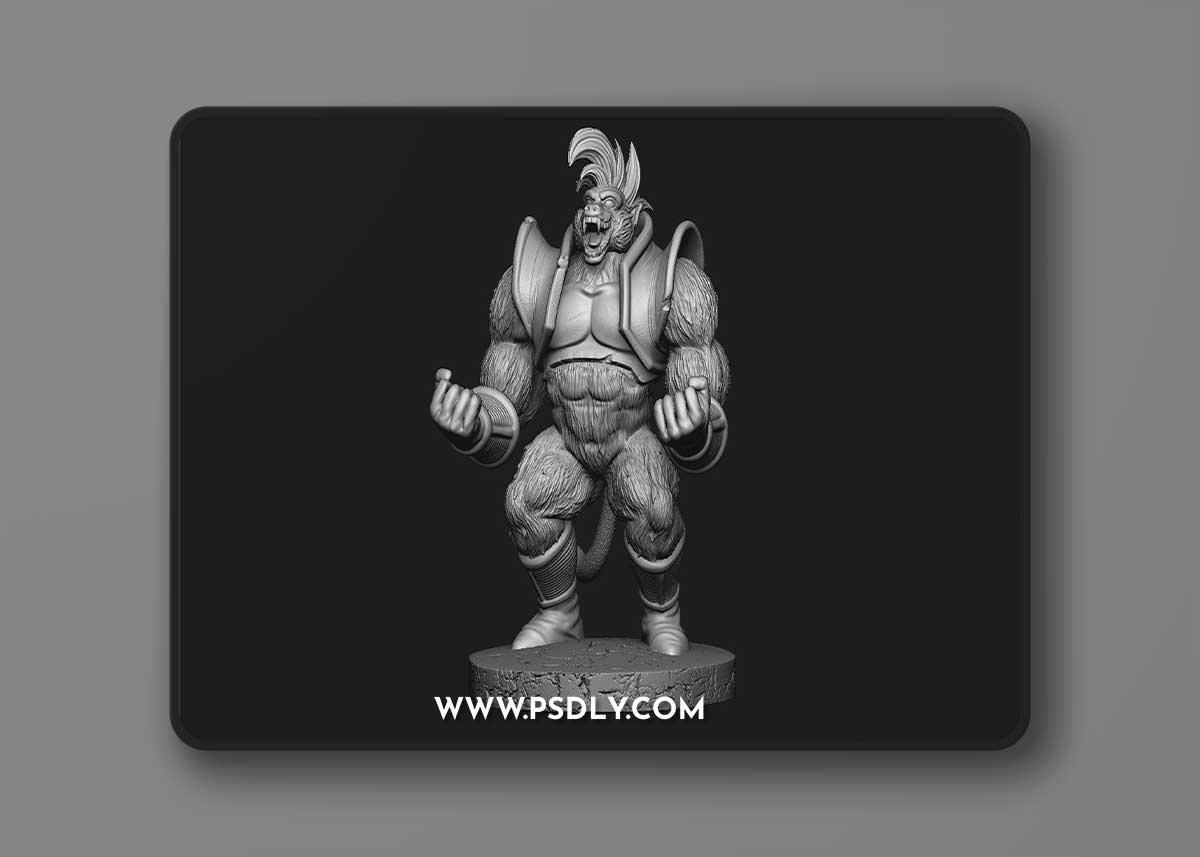 Baby Oozaru Figura and Bust – 3D Print Model