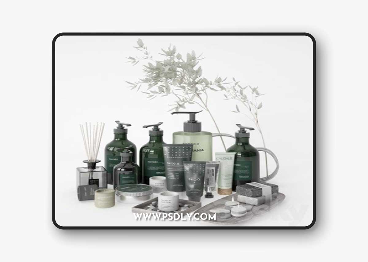 Bathroom Decor Set – 04 3D Model