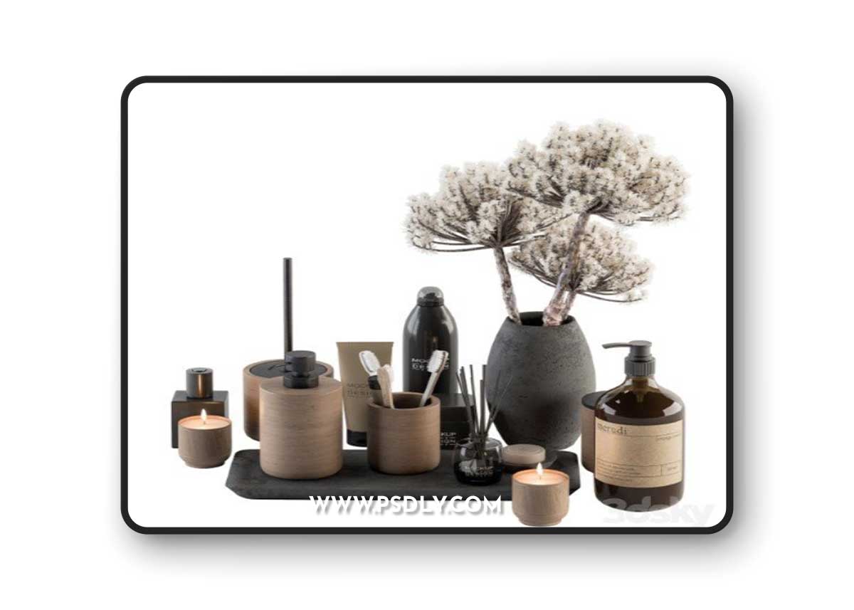 Bathroom accessory Set with Bouquet Set 19