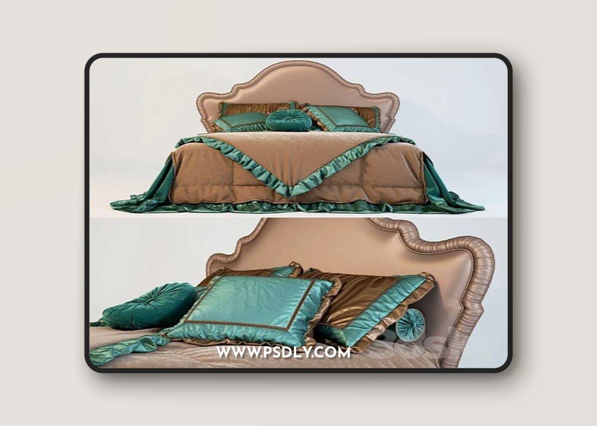 Bed PIERMARIA RUBINO 3D Model