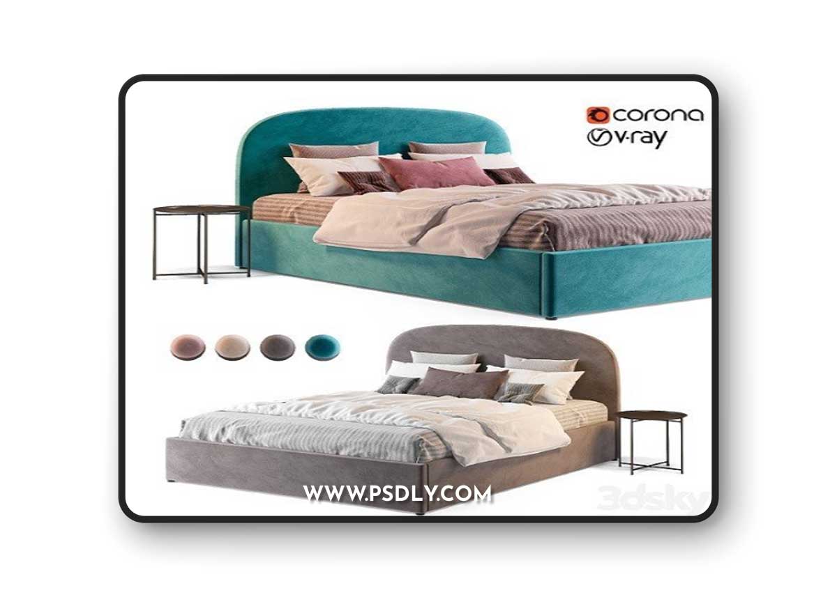 Bed Toulouse Divan Ru 3D Model
