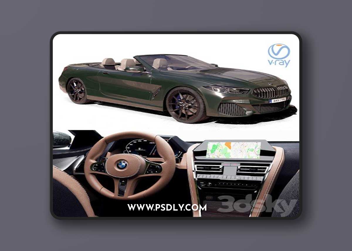 Bmw m850i convertible 3D Model