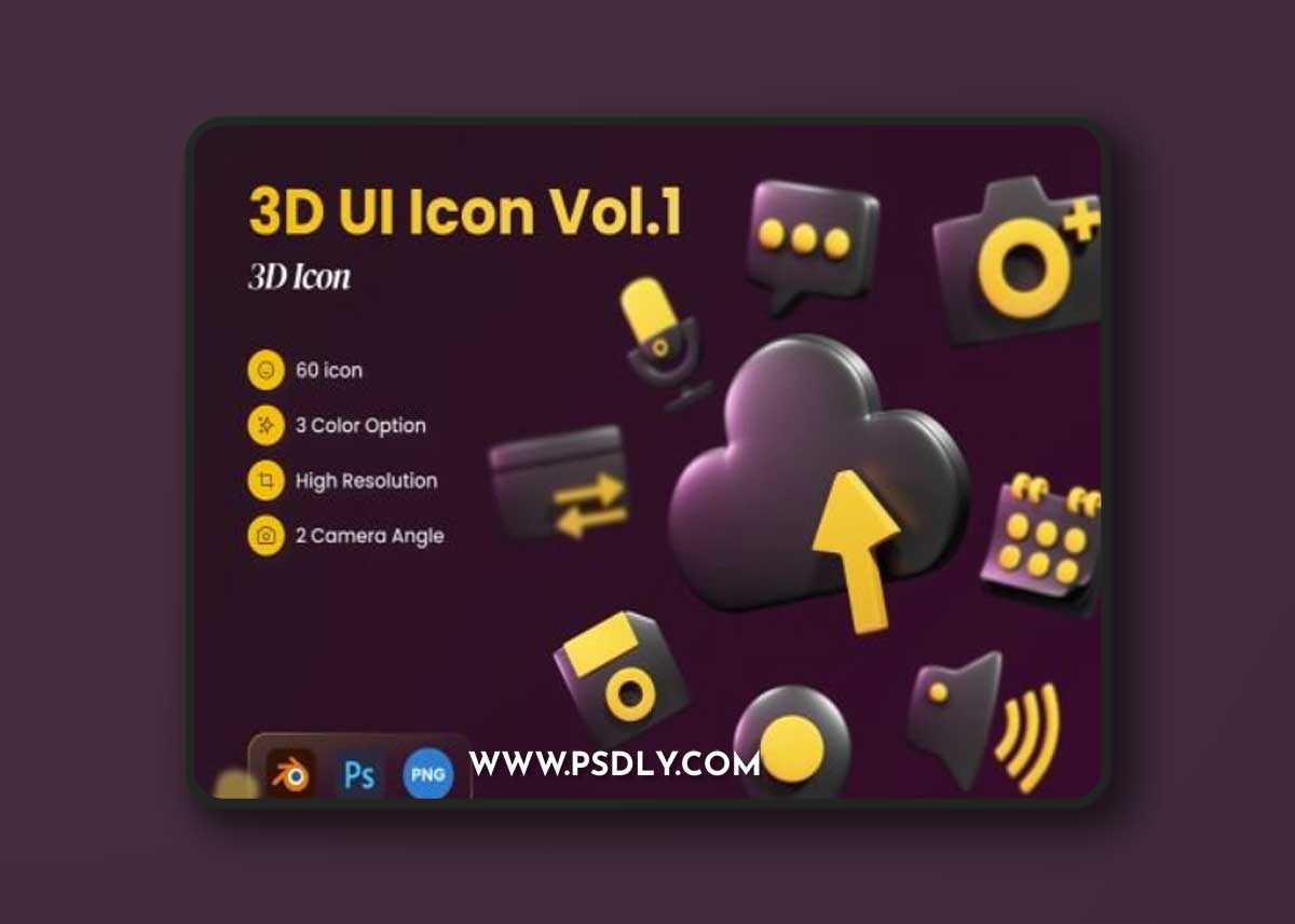 Bumblebees Ui 3D Icons Ui8.net