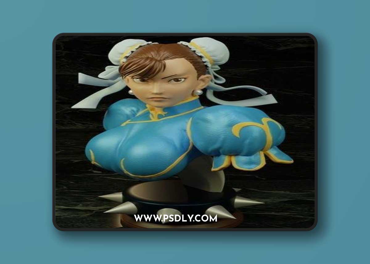 Bust Chun-li Bust - Street Fighter – 3D Print Model