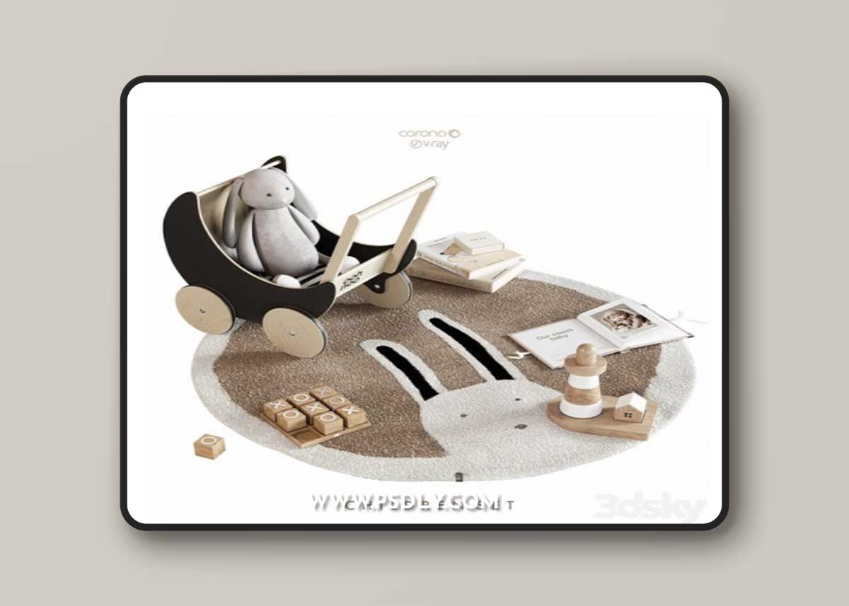 CHILDREN ROOM SET 3D Model
