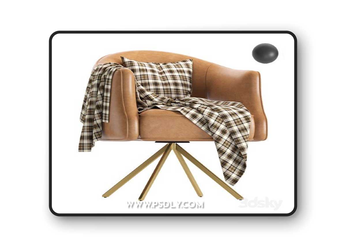 Coco Republic Terrace Desk Chair Leather