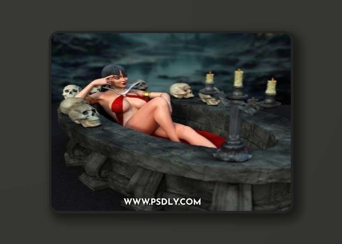 Exclusive - Vampirella – 3D Print Model
