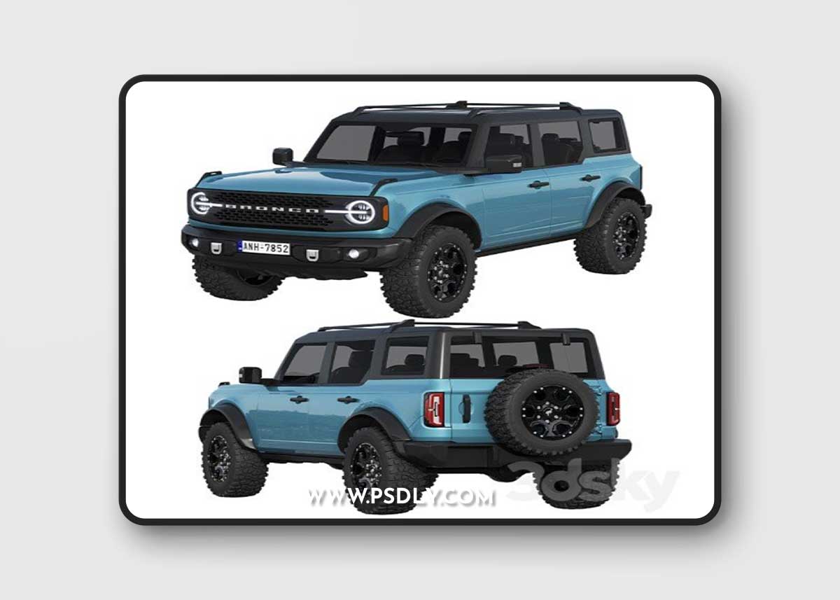 Ford Bronco 2021 3D Model